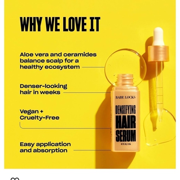 NEW BABE LOCKS DENSIFYING HAIR SERUM
1.76 oz. - Picture 5 of 9